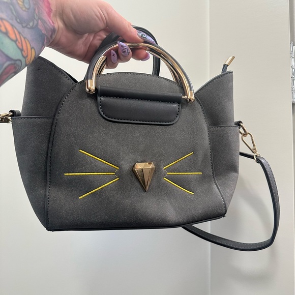 Grey Cat Purse - Picture 2 of 7